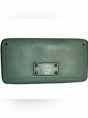 Kate Spade Wellesey Neda Zip-around Blue Leather Wallet